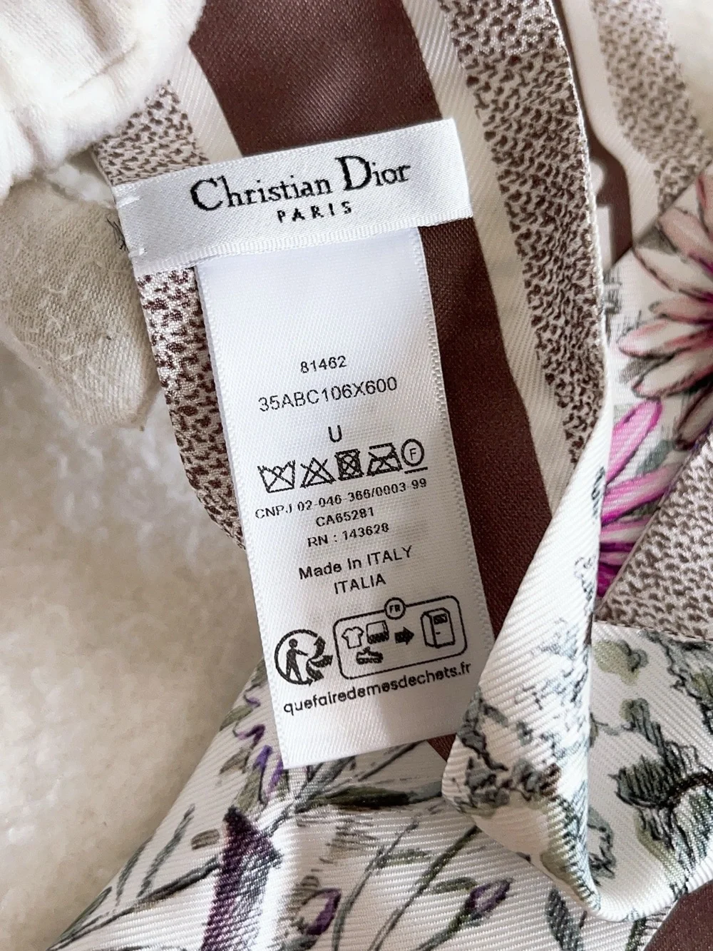 Dior Jardin D’hiver Mitzah Silk Scarf